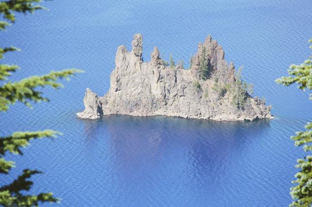 Phantom Ship in Crater Lake