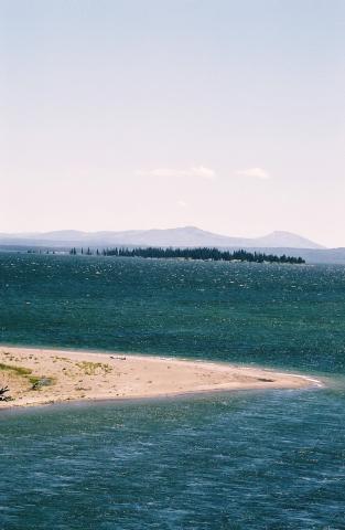 Yellowstone Lake and Mountains