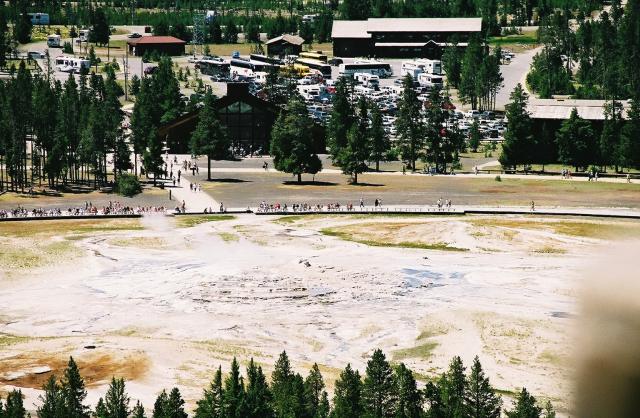 Old Faithful from the Hill